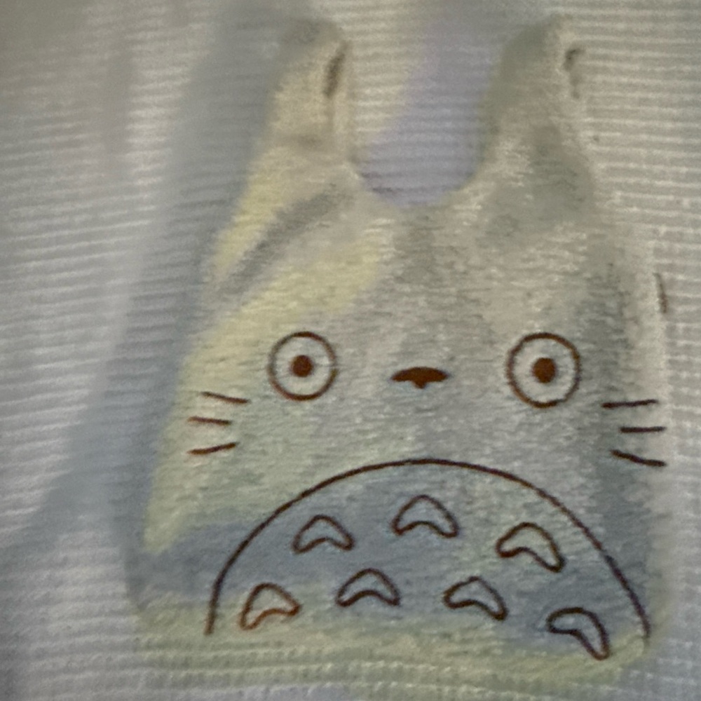 Studio Ghibili My Neighbor Totoro white Sherpa mini tote bag